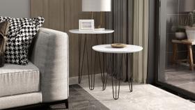 Mesa Redonda Pés de Ferro cor Branco - Comprar moveis para sua casa