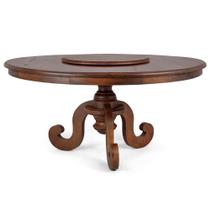 Mesa Redonda Sala de Jantar 8 Lugares Mariah 160cm com Prato Giratório Canela G04 - Gran Belo Mesa Redonda Sala de Jantar 8 Lugares Mariah 160cm com Prato Giratório Canela G04 - Gran Belo