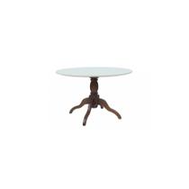 Mesa Redonda Sid 130 com Vidro - Tommy Design Mesa Redonda Sid 130 com Vidro - Tommy Design