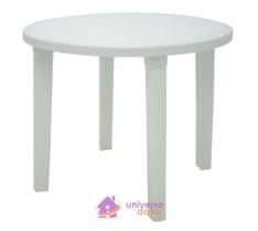 Mesa Redonda Tramontina Cassino Basic Branco