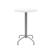 Mesa Redonda Tramontina Gama Alta em Polipropileno Branco com Base em Aço Carbono