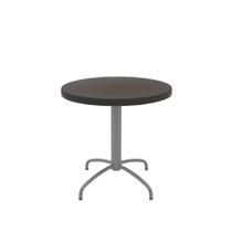 Mesa Redonda Tramontina Gama Polipropileno Marrom Pernas Carbono Tramontina