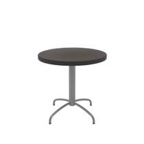 Mesa Redonda Tramontina Gama Polipropileno Marrom Pernas Carbono