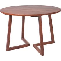 Mesa Redonda Tramontina Lanati em Madeira Jatobá FSC Tramontina