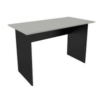 Mesa Reta Escritório New City Cinza com Preto ( 90 x 60 x 75 ) Mesa Reta Escritório New City Cinza com Preto ( 90 x 60 x 75 )