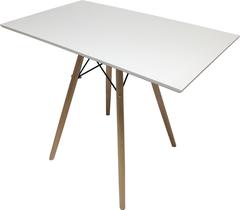 Mesa Retangular 90x54 Preta Jantar Escrivaninha Eiffel Charles Eames Mdf - JTHOME