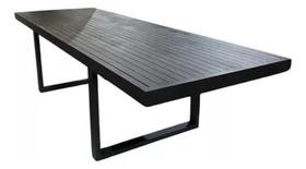 Mesa Retangular Alumínio Ripado 2,80 X 1,0 Externa E Interna