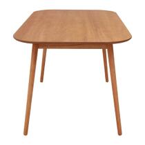 Mesa Retangular Camélia maciça e mdf L135 x P 80 x Alt 74