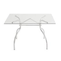 Mesa Retangular com Tampo de Vidro 4025