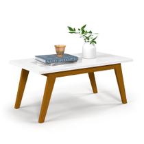 Mesa Retangular de Centro Prism Branco Acetinado Patrimar Móveis