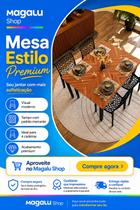 Mesa Retangular de Jantar 4 Lugares para Sala Cozinha Apartamento com Tampo Madeira e Pés Metálicos Pretos Mesa Retangular de Jantar 4 Lugares para Sala Cozinha Apartamento com Tampo Madeira e Pés Metálicos Pretos