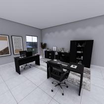 Mesa Retangular Escritório 120cm x 60cm Pé Painel F5 Office