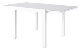 Mesa Retangular Extensivel Jardim 90-160cm Aluminio Branco