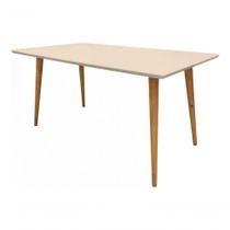 Mesa Retangular Laqueada Com Vidro Sala De Jantar 120x70 Off White Mesa Retangular Laqueada Com Vidro Sala De Jantar 120x70 Off White