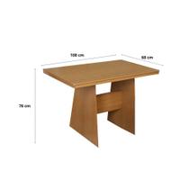 Mesa Retangular Manuela 108 cm MDF