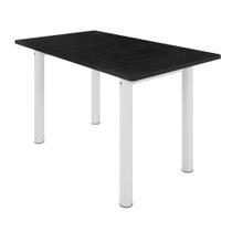 Mesa Retangular Tampo 140cm X 75cm Base Tubo 3"