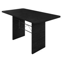 Mesa Retangular Tampo 140x75cm Base Ardósia Indiano