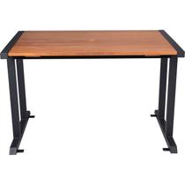 Mesa Retangular Urban Highline em Madeira Garapeira e Pés em Metal 120 cm Tramontina
