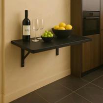 Mesa Retrátil 90x40cm Preta Compacta, Funcional e Ideal para Espaços Pequenos Mesa Retrátil 90x40cm Preta Compacta, Funcional e Ideal para Espaços Pequenos