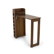 Mesa Retrátil com Adega para Cozinhas - Imbuia Mesa Retrátil com Adega para Cozinhas - Imbuia