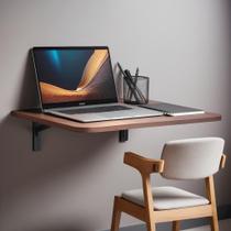 Mesa Retratil De Parede Com Trava 90x40 para Tomar Café Arredondada Novo