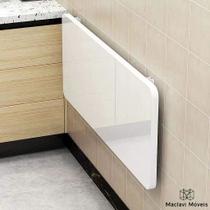 Mesa Retratil dobravel Borda Redonda 100cm x 50cm de parede cozinha americana suporta 50kg Mesa Retratil dobravel Borda Redonda 100cm x 50cm de parede cozinha americana suporta 50kg