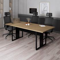Mesa Reunião 6 Lugares Pé Painel 200x90cm