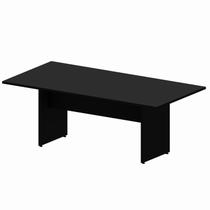 Mesa Reunião 8 Lugares 200x100cm Retangular Executiva com Pé Painel para Escritório Corporate