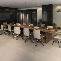 Mesa Reunião Escritório 12 Lugares com Caixa de Tomada, Tampo Engrossurado 50mm Mesa Reunião Escritório 12 Lugares com Caixa de Tomada, Tampo Engrossurado 50mm