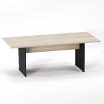Mesa Reunião Pé Painel P25 Pandin 2,6 M Casablanca e Grafito Mesa Reunião Pé Painel P25 Pandin 2,6 M Casablanca e Grafito