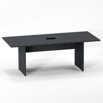 Mesa Reunião Power Box Pé Painel P25 Pandin 2,6 M Grafito
