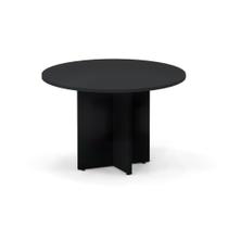 Mesa Reunião Redonda Pé Painel P25 Pandin 1,10 M Preto