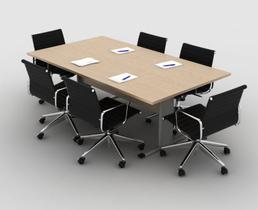 Mesa reunião retangular 200x 90x 74