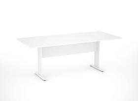 Mesa Reunião Retangular Maxxi Pandin 2,0 M Branco