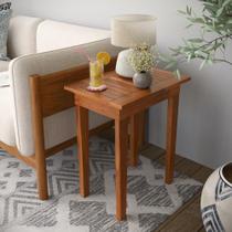 Mesa Ripada Lateral para Sala Cairo Castanho