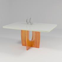 Mesa Roma 130x90 MDF/Vidro Bom Pastor