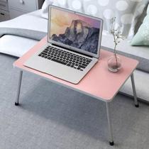 Mesa Rosa Portátil Dobrável Notebook Home Office Refeições