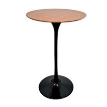 Mesa Saarinen Bistrô Freijó 70cm - Base Preta Mesa Saarinen Bistrô Freijó 70cm - Base Preta