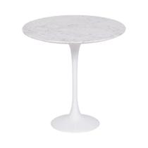 Mesa Saarinen Lateral Carrara 51cm - Base Branca Mesa Saarinen Lateral Carrara 51cm - Base Branca