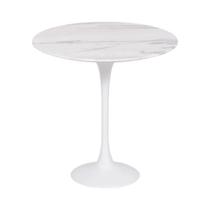 Mesa Saarinen Lateral Espírito Santo 42cm - Base Branca