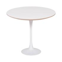 Mesa Saarinen Lateral Fórmica Branca 42cm - Base Branca Mesa Saarinen Lateral Fórmica Branca 42cm - Base Branca