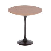 Mesa Saarinen Lateral Freijó 51cm - Base Preta