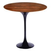 Mesa Saarinen Lateral Pau Ferro 42cm - Base Preta