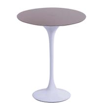Mesa Saarinen Lateral São Gabriel 51cm - Base Branca Mesa Saarinen Lateral São Gabriel 51cm - Base Branca