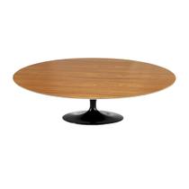 Mesa Saarinen Oval Centro Freijó 135x90cm - Base Preta Mesa Saarinen Oval Centro Freijó 135x90cm - Base Preta