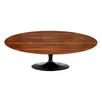 Mesa Saarinen Oval Centro Pau Ferro 120x80cm - Base Preta Mesa Saarinen Oval Centro Pau Ferro 120x80cm - Base Preta