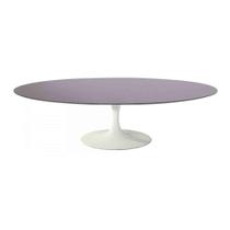 Mesa Saarinen Oval Centro São Gabriel 135x90cm - Base Branca Mesa Saarinen Oval Centro São Gabriel 135x90cm - Base Branca