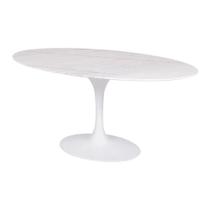 Mesa Saarinen Oval Espirito Santo 120x80cm - Base Branca Mesa Saarinen Oval Espirito Santo 120x80cm - Base Branca
