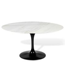 Mesa Saarinen Oval Espírito Santo 160x90cm - Base Preta Mesa Saarinen Oval Espírito Santo 160x90cm - Base Preta