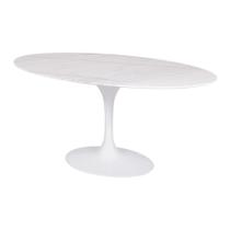 Mesa Saarinen Oval Espírito Santo 180x100cm - Base Branca Mesa Saarinen Oval Espírito Santo 180x100cm - Base Branca